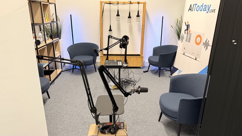 De AIToday Live podcast studio